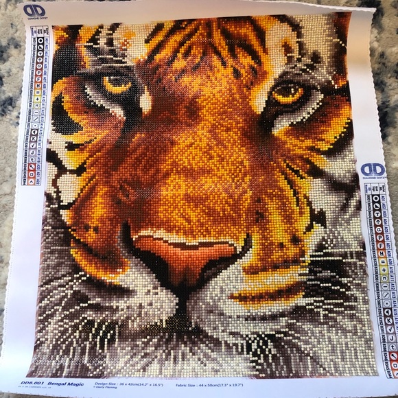 Other - COMPLETED Bengal Tiger Diamond Dotz Picture